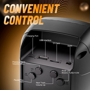 SING-E Zqs1328s Mini Enceinte Bluetooth Sans Fil, Lot Spécial Usine, pour Fêtes à Domicile, Scène, Ordinateur, avec LED RGB, USB, FM - Product Image 6