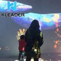 Proyección Interactiva Inmersiva, Isla de los Delfines de Ensueño, Pared Táctil, Realidad Aumentada 3D, Mapeo Holográfico de Habitaciones, Juego de Peces Virtual