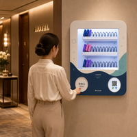 Máquina Expendedora de Pared de 3 Secciones para Condones, Toallas Sanitarias y Productos para Adultos, para Uso Comercial en Baños Públicos