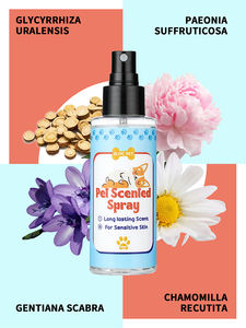 Parfum anjing kustom semprot hewan peliharaan anjing alami menenangkan Cologne penghilang bau disesuaikan semprotan parfum anjing - Product Image 3