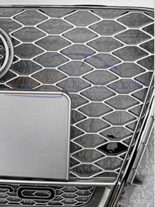 Parrilla Delantera RS4 para A4 B8 2008-2012, Rejilla Plateada Mejorada con Diseño de Panal para A4 B8 - Product Image 4