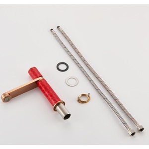 Mélangeur de lavabo de luxe en or rose noir robinet de lavabo d'eau chaude et froide robinet de lavabo simple robinet de lavabo - Product Image 5