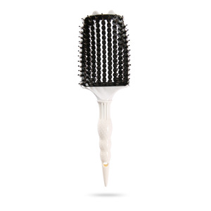 Peine de Pelo con Punta Blanca, Dientes Grandes de Nylon, Material Plástico, Uso Doméstico y Profesional, Unisex - Product Image 1