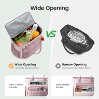 Sac isotherme LOVEVOOK anti-fuite pour le bureau, les pique-niques, la randonnée, la plage, grand sac à lunch pour adultes, boîte à lunch, sac fourre-tout pour aliments