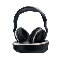 Casque audio optique sans fil numérique 2,4 GHz pour TV avec émetteur et station de charge