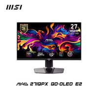 Ordinateur de bureau pour joueurs MAG 271QPX QD-OLED E2 27 pouces, écran plat HDR 27 pouces 2560*1440 QD OLED 300Hz 27" Moniteurs de jeu MSI