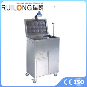 รถเข็นฉุกเฉิน RUILONG รุ่น RT-054T แบบ 5 ลิ้นชัก วัสดุ ABS เงียบ พร้อมราวแขวนน้ำเกลือ สำหรับใช้ในโรงพยาบาล - Product Image 5