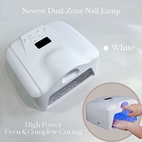 Lampe UV LED double zone à capteur automatique 78 LED pour séchage rapide du gel, portable, pour manucure en salon et nail art – Vente en gros