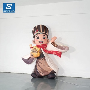 Figurine gonflable lumineuse LED du Dieu de la Richesse, ornement publicitaire pour centre commercial et scène - Product Image 2