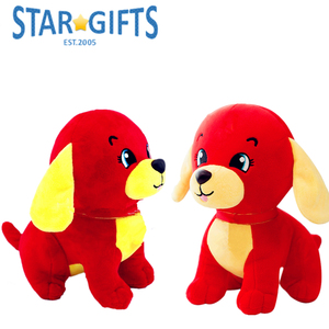 Peluche chiot porte-bonheur oriental rouge Fu pour cadeaux interculturels et décoration festive - Product Image 5