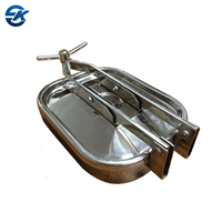 Couvercle de trou d'homme carré en acier inoxydable de qualité alimentaire SS304 SS316L Fermentation Réservoir d'agitation Manway sous pression