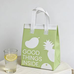 FDA Approved Disposable Insulated Non Woven Cooler <b>Bag</b> Custom Logo <b>Thermal</b> Waterproof Beverage Juice <b>Delivery</b> Takeaway <b>Bag</b> - Product Image 2