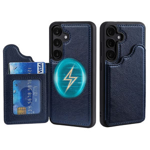 Etuis portefeuille magnétique en cuir Pu pour iphone 11 12 13 14 15 <span class=keywords><strong>Plus</strong></span> et iphone 16 Pro Max Etui portefeuille - Product Image 3