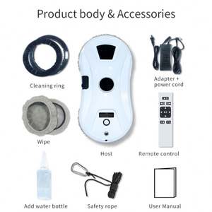 Robot <span class=keywords><strong>de</strong></span> limpieza <span class=keywords><strong>de</strong></span> vidrio con control remoto y aplicación <span class=keywords><strong>de</strong></span> teléfono inteligente, robot aspirador, limpiadores <span class=keywords><strong>de</strong></span> ventanas, con control remoto, en la parte superior del coche - Product Image 3