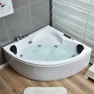 Vasche da bagno Freestanding di lusso di vendita calda per ammollo per adulti con acrilico a superficie solida