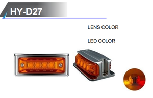 Nouvelle lumière latérale double face 12V 4 pouces pour pare-chocs, clignotant LED bicolore 100% étanche pour camion - Product Image 2