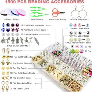 ขายส่งตรงจากโรงงาน ชุดลูกปัดดินโพลิเมอร์ 6 มม. กล่องเซ็ต DIY สำหรับทำสร้อยข้อมือ สร้อยคอ ต่างหู - Product Image 2