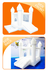 Casa de Brinco Inflable Blanca para Jardín, de Tela Oxford 420D+840D, Fácil de Instalar, Capacidad para 3 Personas, Capacidad Máxima de 135 kg - Product Image 2
