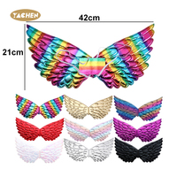 Ailes d'Unicorn arc-en-ciel YACHEN pour enfants, ailes de princesse arc-en-ciel, ailes d'ange, accessoires de costume, anniversaire, carnaval, cosplay, fête