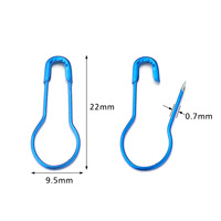 1000 pièces/sac Épingles de sûreté métalliques colorées en forme d'ampoule et de poire, durables et pratiques, accessoire de couture pour le tricot à la main et les loisirs créatifs DIY