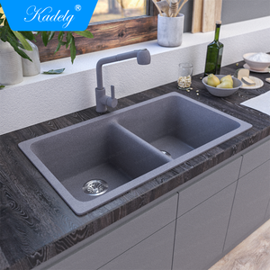 Évier de cuisine en granit composite à succès, options de matériaux, évier en pierre de quartz Silgranite pour la cuisine - Product Image 1
