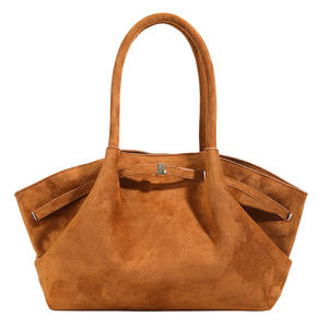 Bolso Tote Retro de PU de Gran Capacidad para Mujer, Novedad Otoño-Invierno, de Alta Gama, con Cierre de Cremallera Sencillo y Costuras de Cadena, de Poliéster - Product Image 5