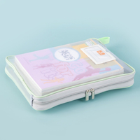 Sac fourre-tout à bandoulière A4 avec doublure en toile et fermeture à glissière, organisateur de fichiers de bureau transparent personnalisé Vente en gros personnalisé Style vintage