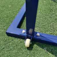 Chaise d'arbitre de volley-ball sur roulettes pour tournoi extérieur, avec siège surélevé en acier épaissi et garde-corps de sécurité professionnel