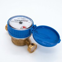 DN15 1/2 Inch Brass Material Dry Type Mechanical Single Jet Cold/Hot Water Meter