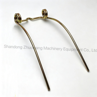 Ressort à double torsion en acier inoxydable électrolytique blanc zingué de 5,5 mm/6,0 mm pour machines agricoles