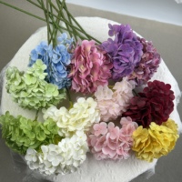 Fleur d'hortensia artificielle en latex à toucher réel, vente en gros de fleurs d'hortensia, fleurs artificielles pour mariage, arrangement floral