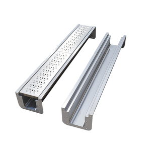 Moderno giardino esterno piscina Garage piano di drenaggio durevole 304/316 in acciaio inox canale di scarico in metallo materiale da costruzione - Product Image 1