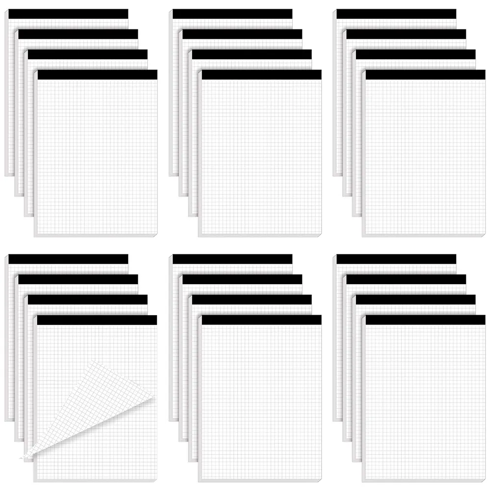 Bloc de notas pequeño al por mayor de 8x11 pulgadas-Bloc de notas con reglas universitarias-Bloc de notas de papel rayado perforado de 30 hojas de 80GSM