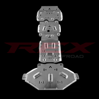 FASTCLUB Couvre-socle de réservoir de carburant personnalisé pour LAND CRUISER 200 2018-2019, anti-rayures, en alliage d'aluminium, épaisseur 8 mm/5 mm