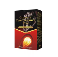 Thé parfumé aux dattes rouges et au ginseng aux cinq trésors pour hommes, marque privée, en boîte, nourrissant le sang