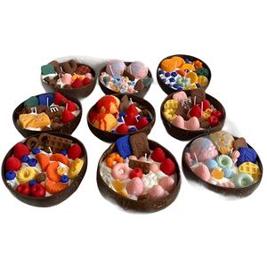 Coquille de noix de coco <span class=keywords><strong>charbon</strong></span> de bois aromathérapie bougie Simulation fraise mangue <span class=keywords><strong>myrtille</strong></span> fruits bol atmosphère accessoire décoration créative - Product Image 5