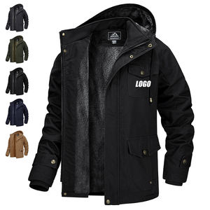 Chaqueta de Invierno Personalizada, Gruesa, Informal, de Trabajo, de Forro Polar, Cortavientos, de Algodón, Estilo Piloto, Chaqueta Cargo, Parka para Hombre - Product Image 1