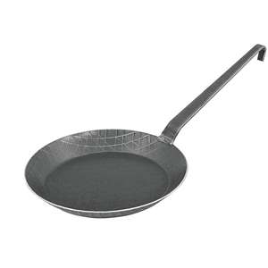 Turk Bratpfanne schmiedeeisern mit Hakenstiel Ø 32cm Schwarz - Product Image 1