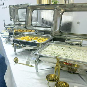 Ensemble d'ustensiles de cuisine de restauration commerciale <span class=keywords><strong>bougie</strong></span> marmite chauffante <span class=keywords><strong>chauffe</strong></span>-plats présentoir de buffet de nourriture <span class=keywords><strong>chauffe</strong></span>-<span class=keywords><strong>plat</strong></span> - Product Image 1