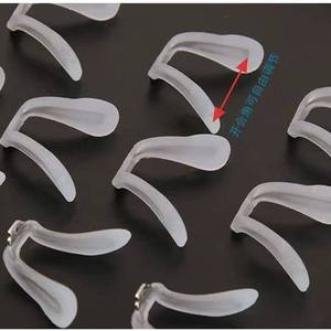 Almohadillas Nasales de <span class=keywords><strong>Silicona</strong></span> Transparentes en Forma de U, Puente para <span class=keywords><strong>Gafas</strong></span> Suave Antideslizante, Repuesto para <span class=keywords><strong>Gafas</strong></span> de Sol y Lentes CN - Product Image 3