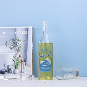 Rond Whisky <span class=keywords><strong>Cidre</strong></span> Liqueur Boisson Vin Bouteilles En Verre Clair Brandy 750ml Vin Vodka <span class=keywords><strong>Gin</strong></span> Bouteille avec Bouchon En Liège - Product Image 4