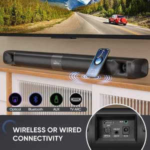 Barra de Sonido Saiyin de 100W con Subwoofer Desmontable, Sistema de Cine en Casa Bluetooth de 2.1 Canales para Televisores Inteligentes - Product Image 6