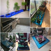 Bac de cage pour animaux de compagnie robuste et extra large, pour chien, chat et oiseau, support pour tapis de propreté pour chiot, bac inférieur de cage
