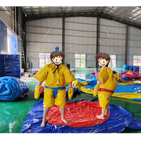 Château gonflable en PVC, capacité 100 kg, taille personnalisée, installation facile, combinaisons de sumo gonflables pour adultes, pour événements commerciaux/extérieurs