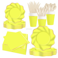 Assiettes personnalisées pour fête d'anniversaire d'enfant, décorations d'anniversaire pour enfants, assiettes jetables colorées à pois pour Halloween/diplôme