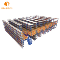 Systèmes de rayonnage pour planchers de mezzanine Q235B en acier de stockage d'entrepôt de conception à plusieurs niveaux