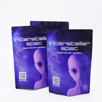 Sachet plastique laminé 3,5g 14g 28g mat anti-odeur Doypack à fermeture éclair à l'épreuve des enfants en Mylar
