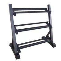 TOPTONS Équipement de fitness Intérieur Ménage Gym Musculation Poids Racks Ensemble 3 Niveaux Réglable Stockage Haltère Rack