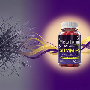 Gummies véganes à la mélatonine de marque privée, complément alimentaire naturel pour le sommeil aux baies - Product Image 4
