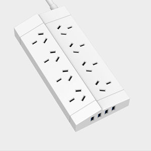 8 콘센트 BS 서지 프로텍터 4 USB 충전 맞춤형 멀티 익스텐션 영국 표준 플러그 전원 스트립 - Product Image 1